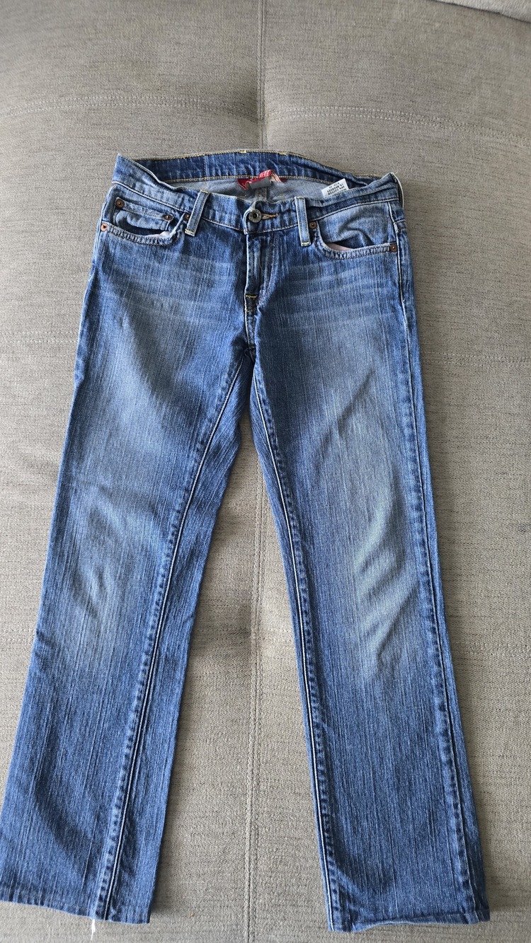 Lucky Brand Sundown Straight Jeans Medium Wash Size 2/26 Made in Mexico